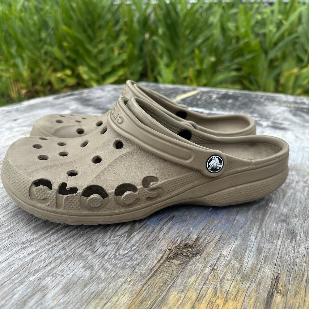 Crocs Classic Clog Tan Women’s Slip-On Men’s 10 Women’s 12 Sandal Heel Strap 520
